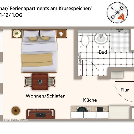Ferienapartments Am Krusespeicher Ferienapartments Am Krusespeicher 1-12 *